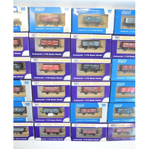 137 - Thirty boxed OO gauge goods wagons from Dapol to include 18 limited edition mostly colliery related ... 