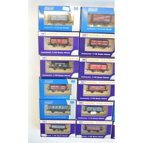 137 - Thirty boxed OO gauge goods wagons from Dapol to include 18 limited edition mostly colliery related ... 