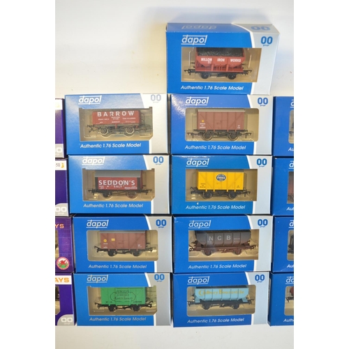 139 - Twenty one boxed OO gauge goods wagons from Dapol to include weathered examples. All contents mint/u... 