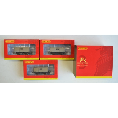 144 - Collection of OO gauge rolling stock models from Hornby, Dapol, Airfix and Mainline, box contents mo... 