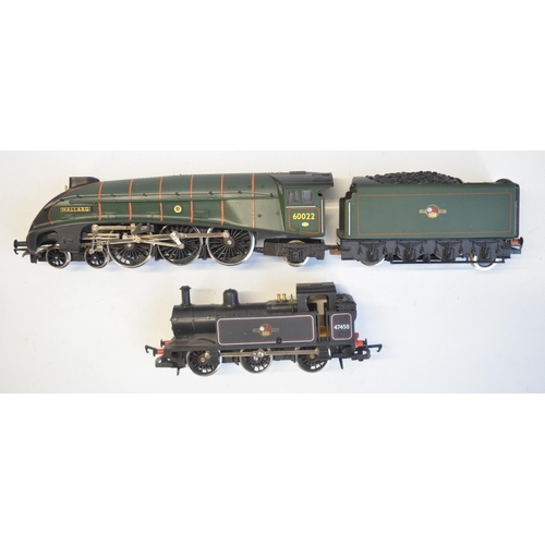 154 - Four OO gauge electric steam train models from Hornby to include R357 LMS 4-6-0 5541 Patriot Class 5... 