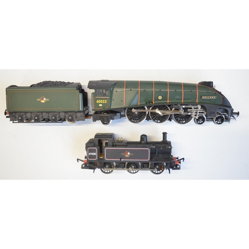 154 - Four OO gauge electric steam train models from Hornby to include R357 LMS 4-6-0 5541 Patriot Class 5... 