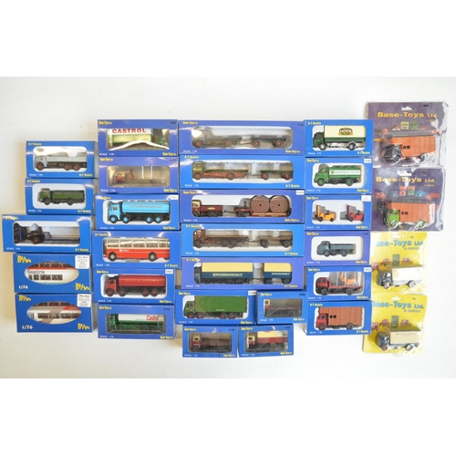 182 - Thirty boxed 1/76 scale OO gauge diecast model vehicles, 28  from Base-Toys (B-T Models) to include ... 