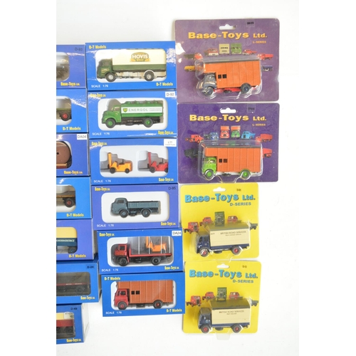 182 - Thirty boxed 1/76 scale OO gauge diecast model vehicles, 28  from Base-Toys (B-T Models) to include ... 