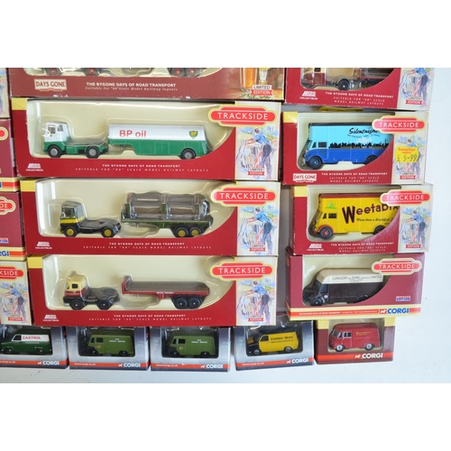 184 - Thirty boxed 1/76 scale OO gauge diecast Trackside model vehicles/vehicle sets from Corgi and Lledo ... 