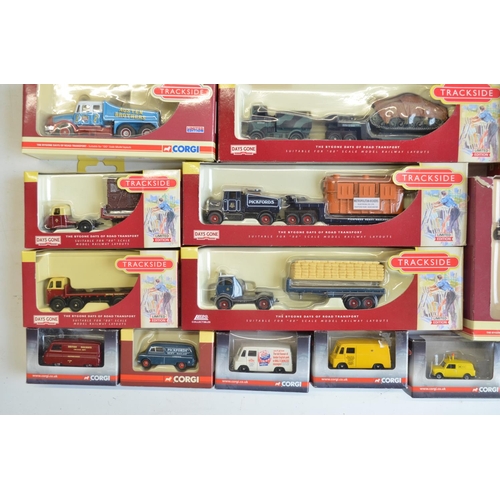 185 - Thirty boxed 1/76 scale OO gauge diecast Trackside model vehicles/vehicle sets from Corgi and Lledo ... 