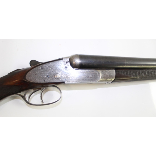501 - Nice example of a 16 bore Side by Side Shotgun by Henry Clarke of Leicester. Double trigger Ejector.... 