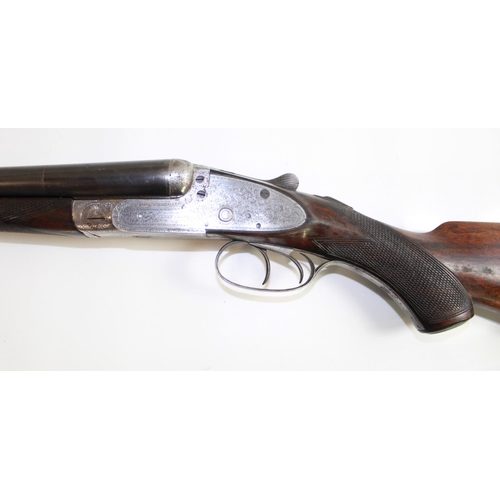 501 - Nice example of a 16 bore Side by Side Shotgun by Henry Clarke of Leicester. Double trigger Ejector.... 