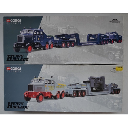 230 - Two boxed Corgi limited edition Scammell truck sets to include 17701 Pickfords 2 Scammell Constructo... 