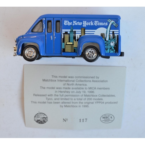 232 - Ten Matchbox Collectibles 'The Power Of The Press' diecast themed vehicle models incl. MSM01 Mica Sp... 