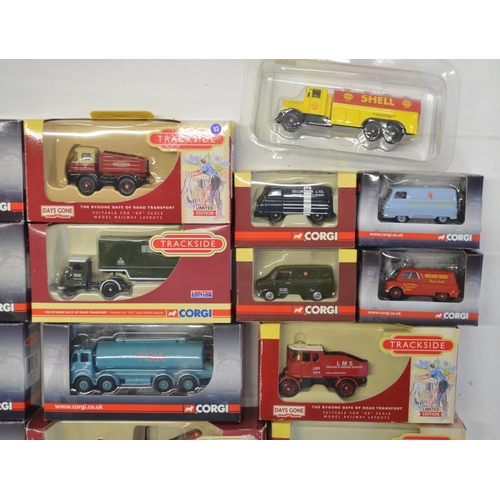 188 - Twenty six boxed 1/76 scale OO gauge diecast Trackside model vehicles/vehicle sets from Corgi and Ll... 