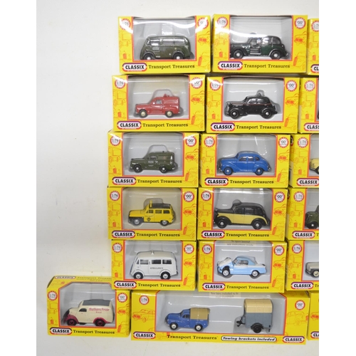 189 - Forty boxed 1/76 scale OO gauge diecast vehicle models from Classix Transport Treasures to include 3... 