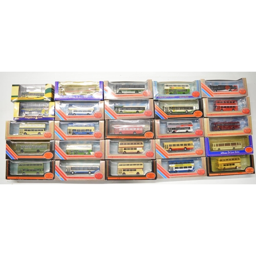 191 - Twenty five 1/76 scale OO gauge boxed diecast bus models, 23 from Exclusive First Editions (EFE) and... 