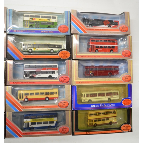 191 - Twenty five 1/76 scale OO gauge boxed diecast bus models, 23 from Exclusive First Editions (EFE) and... 