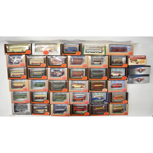 192 - Thirty eight 1/76 scale OO gauge boxed diecast bus models to include 34 from Exclusive First Edition... 