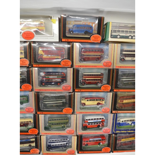 192 - Thirty eight 1/76 scale OO gauge boxed diecast bus models to include 34 from Exclusive First Edition... 