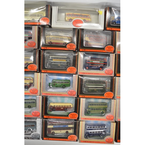 192 - Thirty eight 1/76 scale OO gauge boxed diecast bus models to include 34 from Exclusive First Edition... 