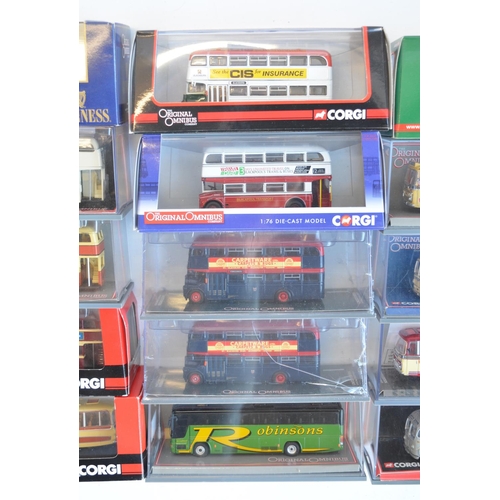 197 - Nineteen 1/76 scale OO gauge boxed diecast limited edition bus models from Corgi's 