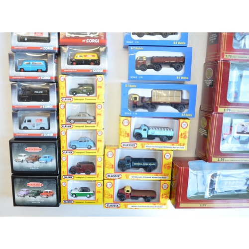 198 - Forty three 1/76 scale OO gauge boxed diecast vehicle models from various manufacturers to include C... 