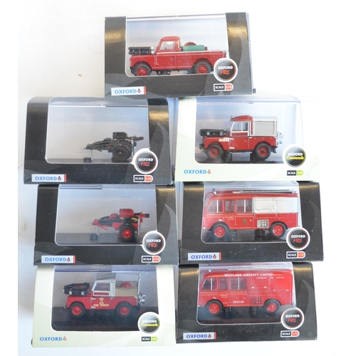 199 - Twenty boxed 1/76 scale OO gauge fire engine models, mostly Oxford Diecast (Fire and Commercials ran... 