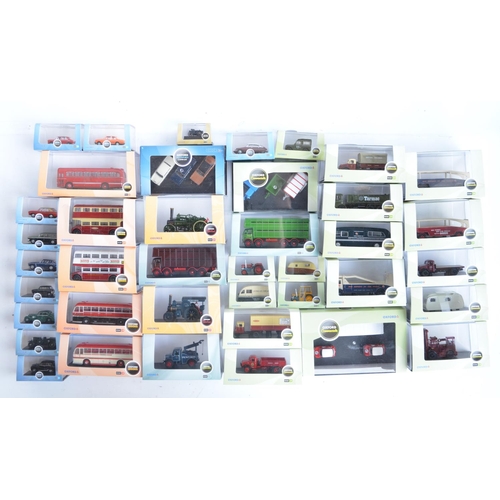 202 - Forty 1/76 scale OO gauge diecast vehicle models from Oxford Diecast to include Commercial, Haulage,... 