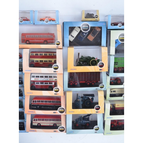 202 - Forty 1/76 scale OO gauge diecast vehicle models from Oxford Diecast to include Commercial, Haulage,... 