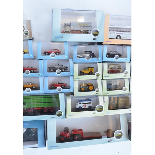 203 - Forty one 1/76 scale OO gauge diecast vehicle models from Oxford Diecast to include Commercial, Agri... 