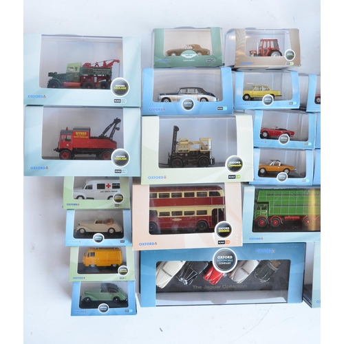 203 - Forty one 1/76 scale OO gauge diecast vehicle models from Oxford Diecast to include Commercial, Agri... 