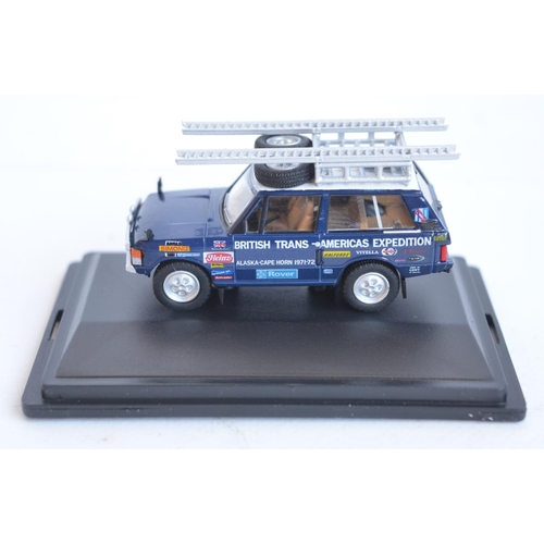 204 - Twenty five 1/76 scale OO gauge diecast land Rover and Range Rover vehicle models from Oxford Diecas... 