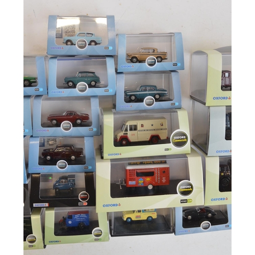 207 - Thirty 1/76 scale OO gauge diecast vehicle models from Oxford Diecast to include Commercial, Haulage... 