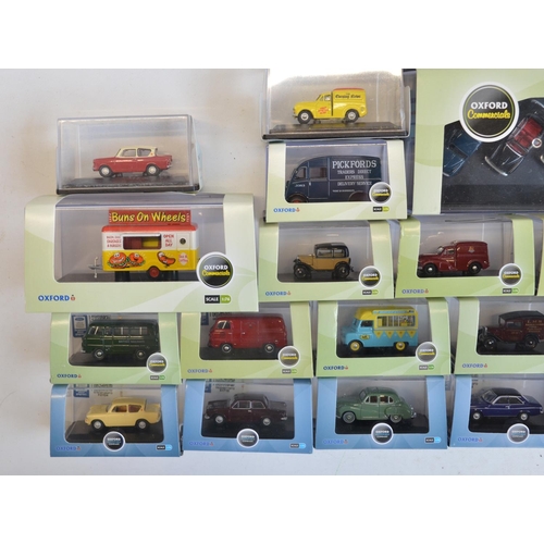 208 - Thirty 1/76 scale OO gauge diecast vehicle models from Oxford Diecast to include Commercial, Haulage... 