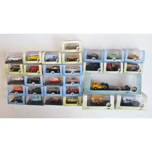 209 - Thirty 1/76 scale OO gauge diecast vehicle models from Oxford Diecast to include Commercial, Haulage... 