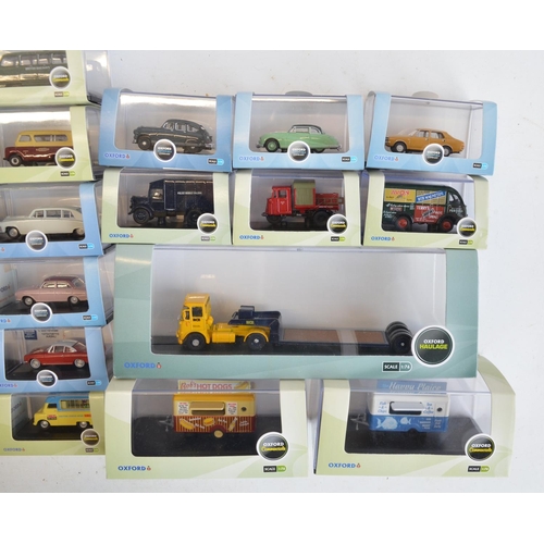 209 - Thirty 1/76 scale OO gauge diecast vehicle models from Oxford Diecast to include Commercial, Haulage... 