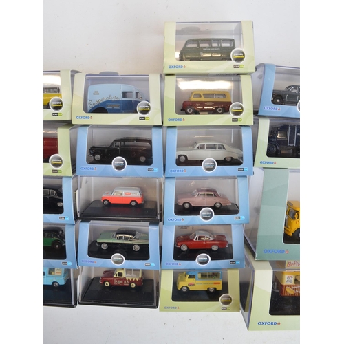 209 - Thirty 1/76 scale OO gauge diecast vehicle models from Oxford Diecast to include Commercial, Haulage... 