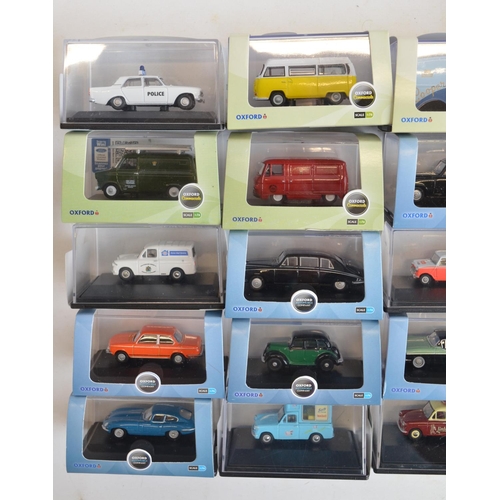 209 - Thirty 1/76 scale OO gauge diecast vehicle models from Oxford Diecast to include Commercial, Haulage... 