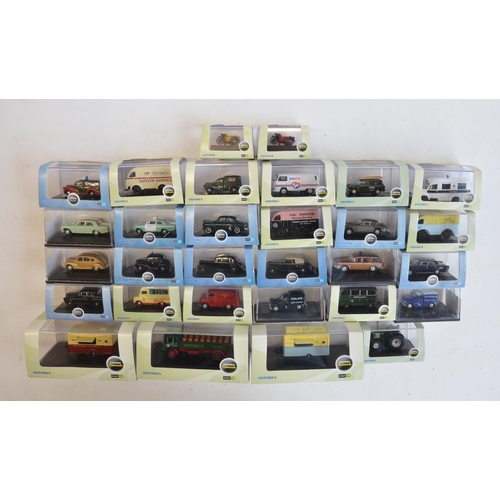 210 - Thirty 1/76 scale OO gauge diecast vehicle models from Oxford Diecast to include Commercial and Auto... 