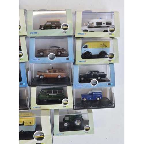 210 - Thirty 1/76 scale OO gauge diecast vehicle models from Oxford Diecast to include Commercial and Auto... 