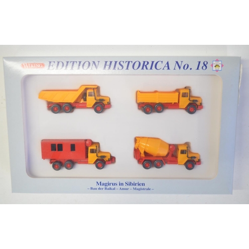 220 - Collection of 47x 1/87 scale OO gauge vehicle models from Wiking, Herpa, Brekina, Preiser, BUB and B... 