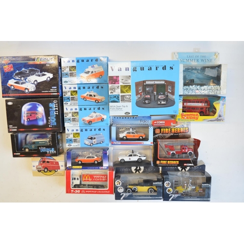 225 - Collection of boxed diecast model vehicles from Corgi, Lledo and Corgi Vanguards 1/43 (Police) to in... 