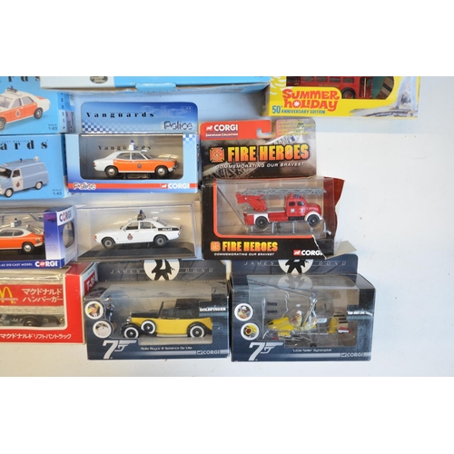 225 - Collection of boxed diecast model vehicles from Corgi, Lledo and Corgi Vanguards 1/43 (Police) to in... 