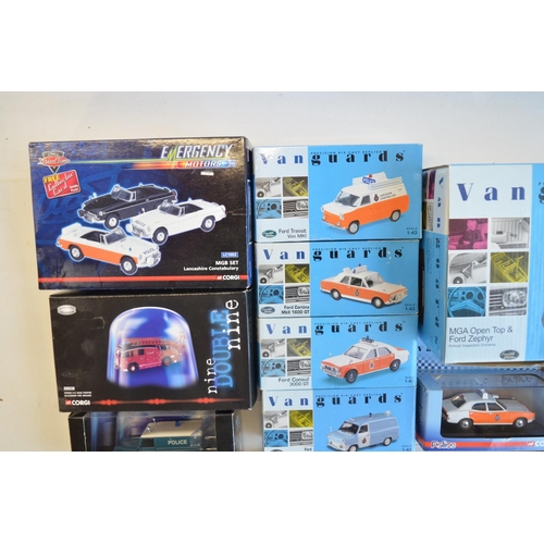 225 - Collection of boxed diecast model vehicles from Corgi, Lledo and Corgi Vanguards 1/43 (Police) to in... 