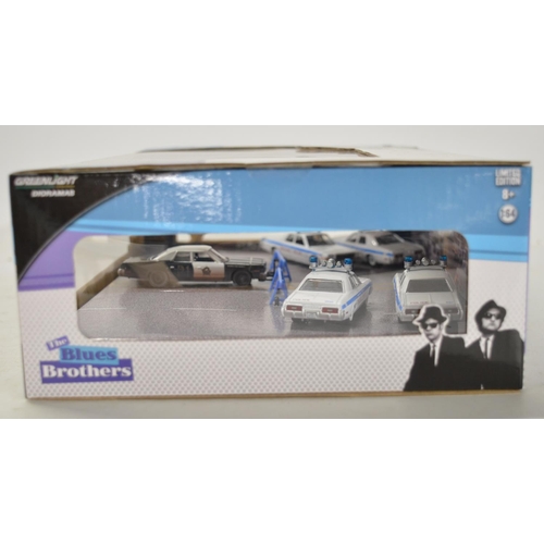 238 - Greenlight Dioramas series Blues Brothers set 56070 5 car set, box factory sealed and contents mint,... 