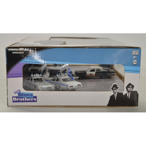 238 - Greenlight Dioramas series Blues Brothers set 56070 5 car set, box factory sealed and contents mint,... 