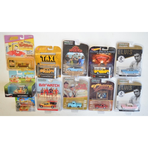 243 - Eleven mostly 1/64 scale factory sealed diecast model vehicles from Greenlight (to include limited e... 