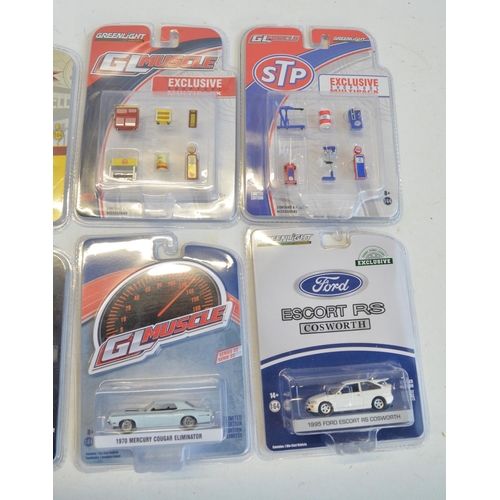 244 - Thirteen boxed/factory sealed 1/64 scale diecast model vehicles and accessory sets to include limite... 