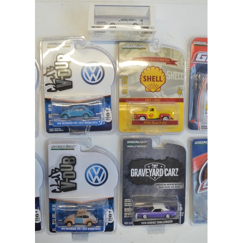 244 - Thirteen boxed/factory sealed 1/64 scale diecast model vehicles and accessory sets to include limite... 