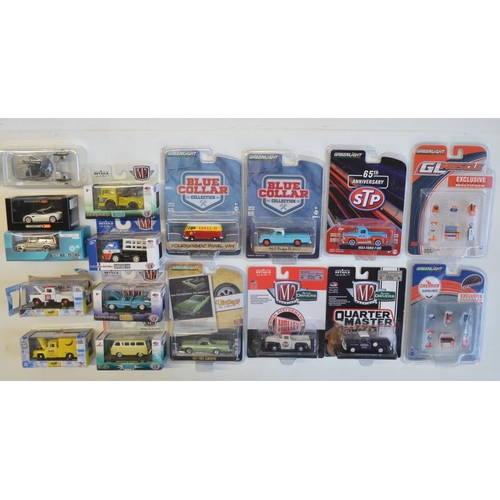 245 - Seventeen mostly 1/64 scale factory sealed diecast model vehicles from Greenlight (to include limite... 