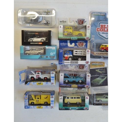 245 - Seventeen mostly 1/64 scale factory sealed diecast model vehicles from Greenlight (to include limite... 