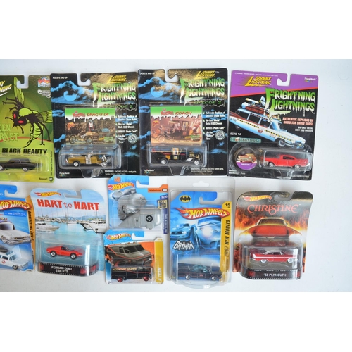 248 - Twenty factory sealed 1/64 scale TV and film related diecast models from Hot Wheels, Matchbox and Jo... 