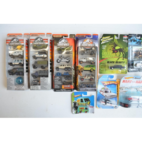 248 - Twenty factory sealed 1/64 scale TV and film related diecast models from Hot Wheels, Matchbox and Jo... 